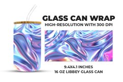 Colorful Abstract Glass Can Wrap Product Image 1