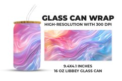 Colorful And Abstract Glass Can Wrap Product Image 1