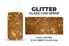 Glitter Glass Can Wrap Product Image 1