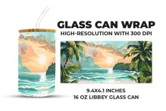 Beach Glass Can Wrap Product Image 1