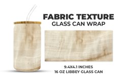 Fabric Texture Glass Can Wrap Product Image 1