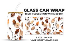 Dead Leaves Glass Can Wrap Product Image 1