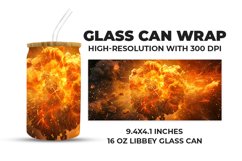 Fire Glass Can Wrap Product Image 1