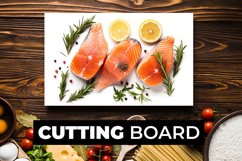 Raw Fish Cutting Board sublimation Product Image 1