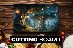 Fairy World Fantasy Cutting Board sublimation Product Image 1