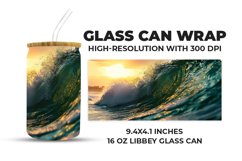 Waves Glass Can Wrap Product Image 1