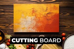 Yellow Orange Texture Cutting Board Sublimation Product Image 1