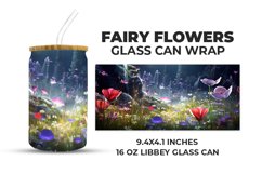 Fairy Flowers Glass Can Wrap Product Image 1