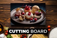 Dessert Sweet Food Cutting Board sublimation Product Image 1