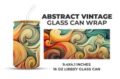 Abstract Vintage Glass Can Wrap Product Image 1