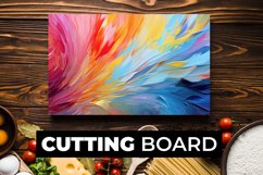 Multicolor Cutting Board Sublimation Product Image 1