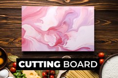 Pink Marble Cutting Board Sublimation Product Image 1