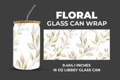 Floral Glass Can Wrap Product Image 1