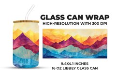 Mountains Glass Can Wrap Product Image 1