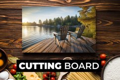 Road With No Traffic Cutting Board sublimation Product Image 1