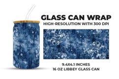 Blue Grunge Glass Can Wrap Product Image 1