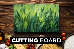 Green Wheat Field Cutting Board sublimation Product Image 1