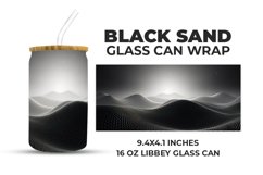 Black Sand Glass Can Wrap Product Image 1
