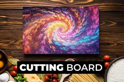 Colorful Spiral Cutting Board sublimation Product Image 1