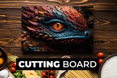 Dragon Eye Cutting Board Sublimation Product Image 1