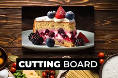 Cake Piece Cutting Board sublimation Product Image 1