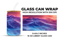 colorful Mountains Glass Can Wrap Product Image 1