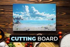 Ocean Cutting Board Sublimation Product Image 1