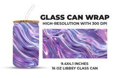 Colorful Abstract Glass Can Wrap Product Image 1