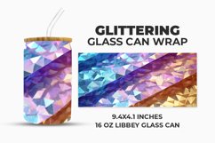 Glittering Glass Can Wrap Product Image 1
