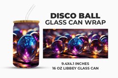 Disco Ball Glass Can Wrap Product Image 1