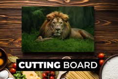 Lion Cutting Board sublimation Product Image 1