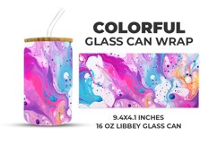 Colorful Glass Can Wrap Product Image 1