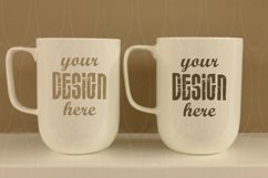 Two mugs Mockup White mug Kitchen tools Mock-up photography Product Image 1