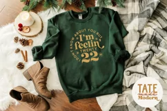 I'm feelin' 2022 New Year retro SVG cut file - retro women's Product Image 5
