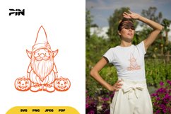 Halloween Gnome SVG - Halloween Gnome Clipart Product Image 1