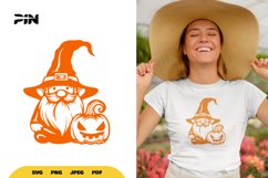 Halloween Gnome SVG - Halloween Gnome Clipart Product Image 1