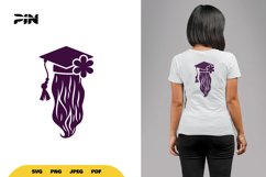 Graduation Girl SVG - Graduation Girl Clipart - Girl SVG Product Image 1