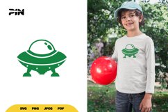 UFO SVG - UFO Clipart - Outer Space SVG Product Image 1