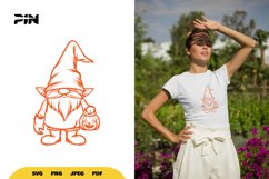 Halloween Gnome SVG - Halloween Gnome Clipart Product Image 1