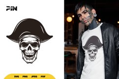 Pirate Skull SVG - Pirate Skull Clipart - Pirate Head SVG Product Image 1