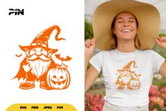 Halloween Gnome SVG - Halloween Gnome Clipart Product Image 1