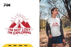 Adventure SVG &amp; Clipart - I&#039;m Not Lost I&#039;m Exploring Product Image 1
