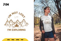 Adventure SVG &amp; Clipart - I&#039;m Not Lost I&#039;m Exploring Product Image 1