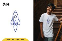 Rocket SVG - Rocket Clipart - Outer Space SVG Product Image 1