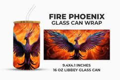 Fire Phoenix Glass Can Wrap Product Image 1
