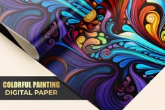 Colorful Painting Digital Paper Product Image 1