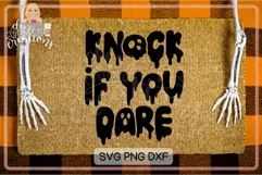 Knock If You Dare - SVG & PNG for sublimation Product Image 3