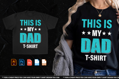 This Is My Dad Tshirt Product Image 1