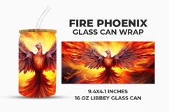 Fire Phoenix Glass Can Wrap Product Image 2