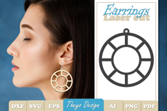 Earrings Laser Cut | Earrings Design SVG Product Image 1